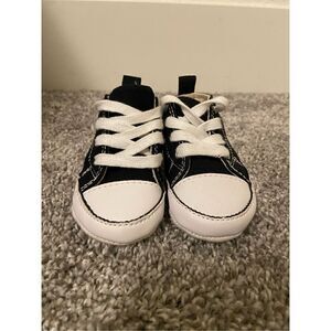 Baby Converse Black Crib Shoe size 3